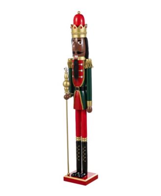 42" Wooden Christmas African King Nutcracker