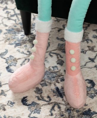 60" Christmas Oversized Fabric Nutcracker with Dangle Legs