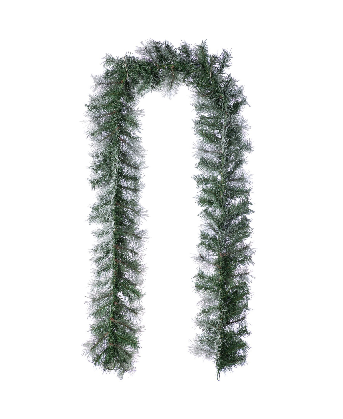 Glitzhome Pre-lit Snow Flocked Greenery Pine Christmas Wreath Matched Garlands, Set Of 3 In Multi