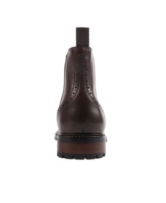 Men's Hughgo Leather Pull-On Block Heel Boots, Macy's Exclusive