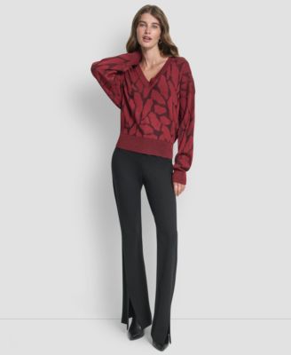 Women's Textured Long Sleeves Sweater