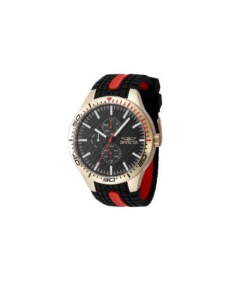 Men's 48872 Invicta Racing Quartz Multifunction Black Dial Watch