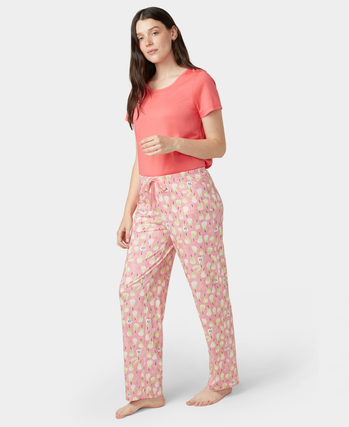 Hue Women's Pear Club Long Pajama Pants In Pink