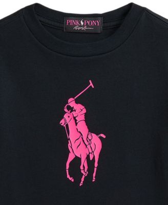 Toddler and Little Boys Pink Pony Cotton Jersey Tee