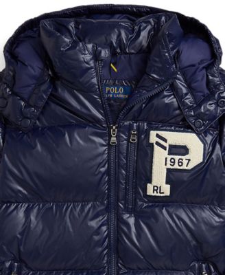 Big Boys Glossed Hooded Down Jacket