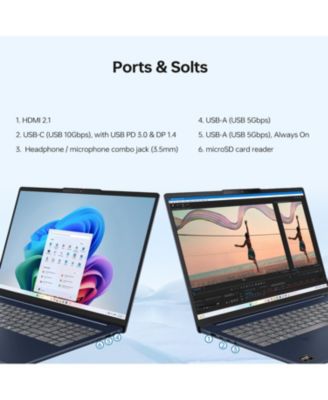 IdeaPad Slim 5 16" Premium Traditional Laptop AMD Ryzen AI 7 350 16GB RAM AMD Radeon Graphics 512GB SSD Storage Windows 11 Home FHD+ 60Hz