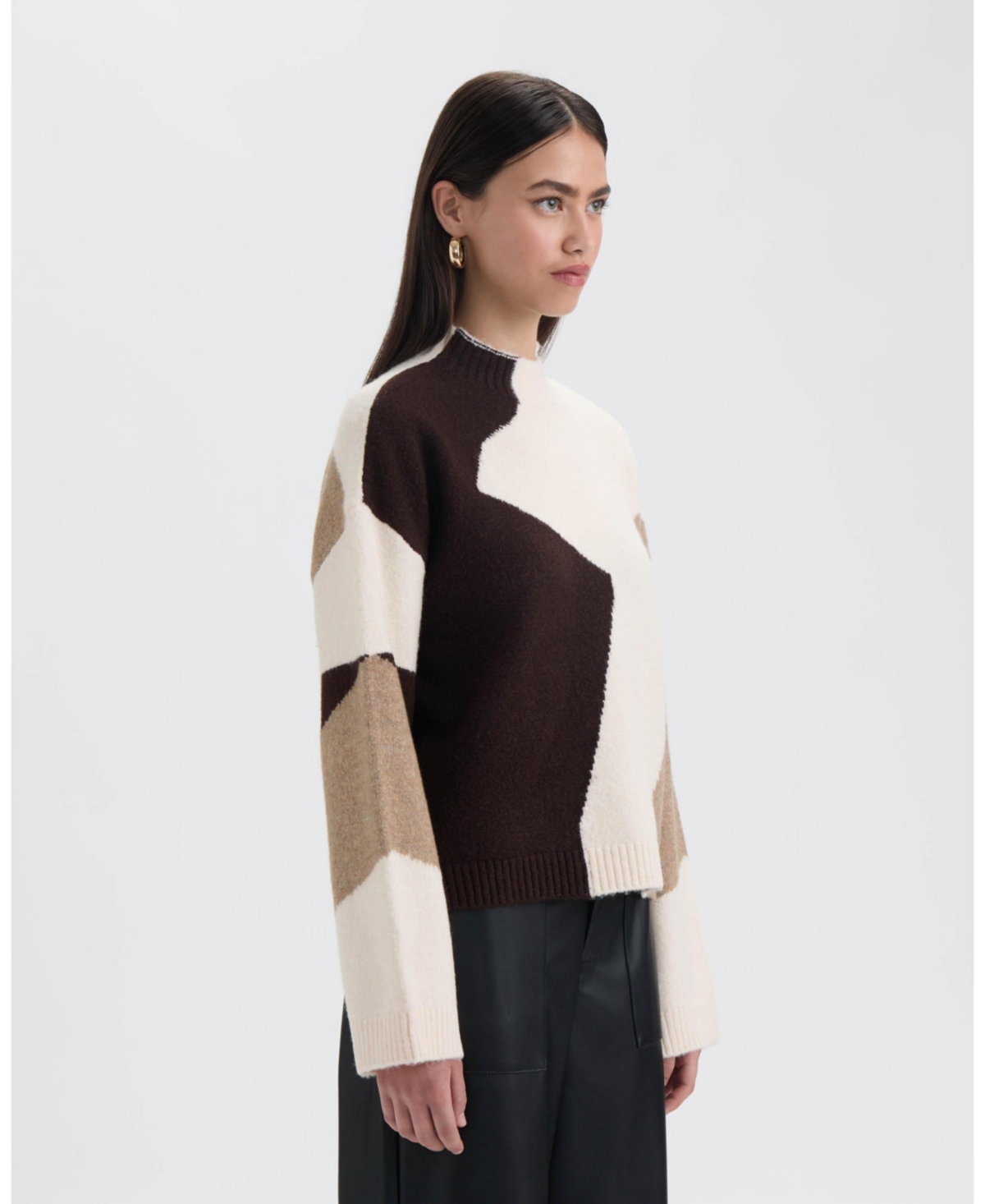 Nvlt Women's Mock Neck Sweater