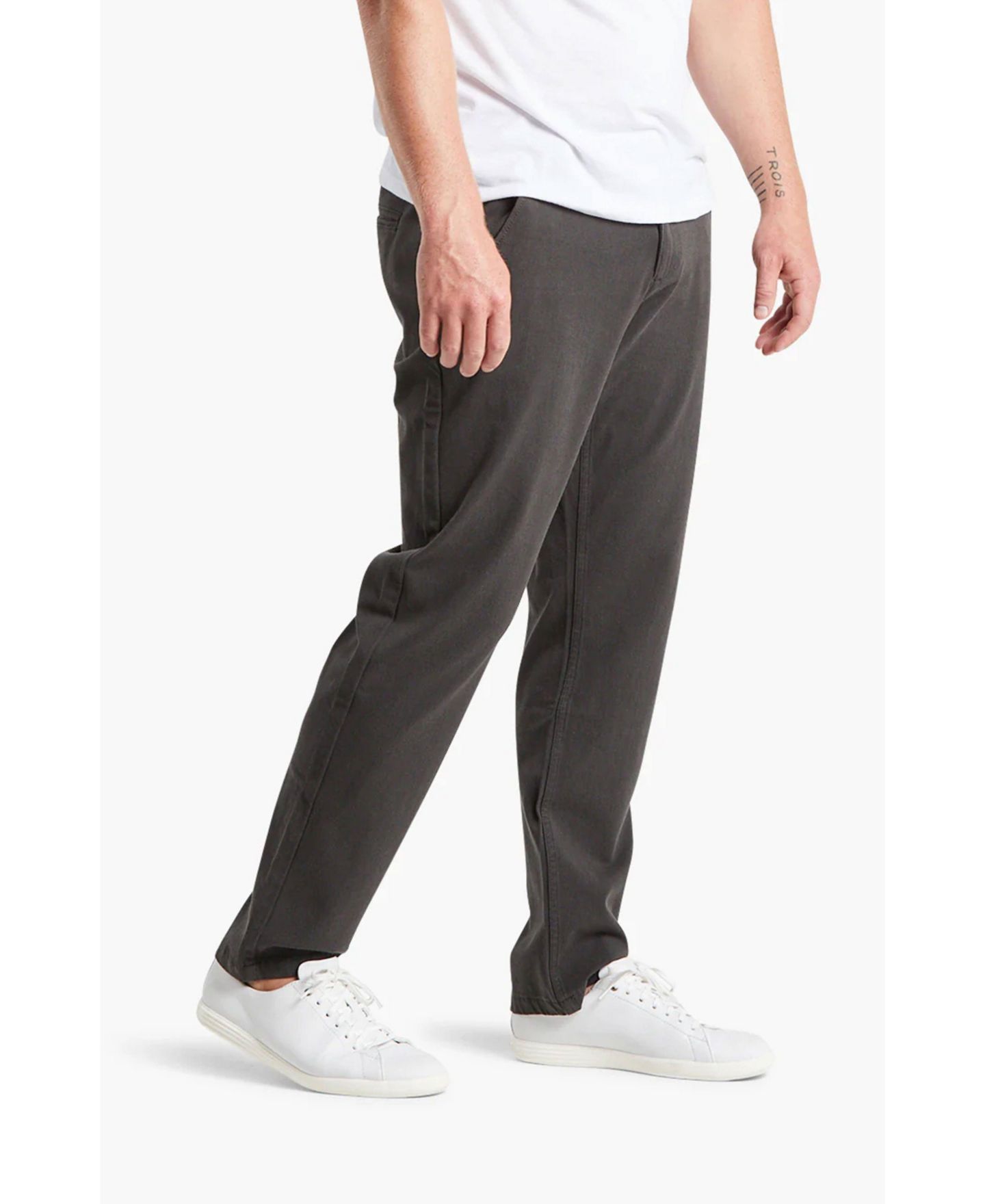 Мужские брюки Mugsy Classic Fit Chinos (4-Way Stetch Fabric), цвет: Угольный — фото 2