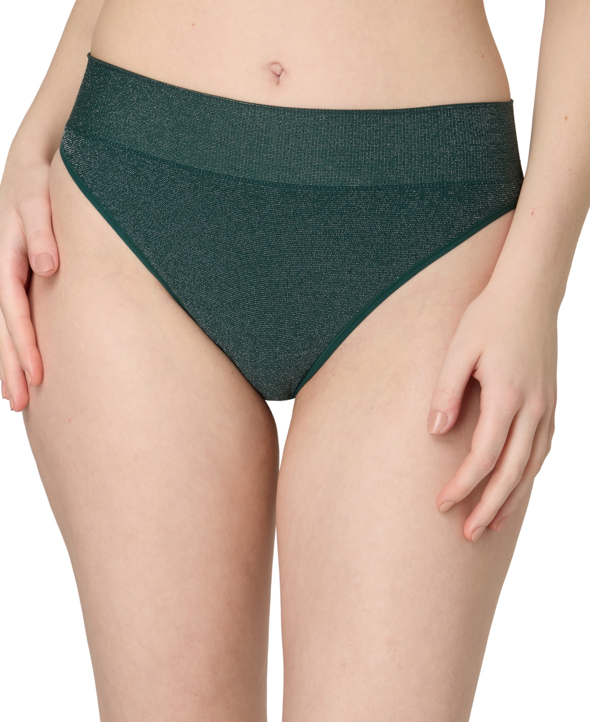 Maidenform M Seamless High Leg Bikini Underwear Dm2317 In Green