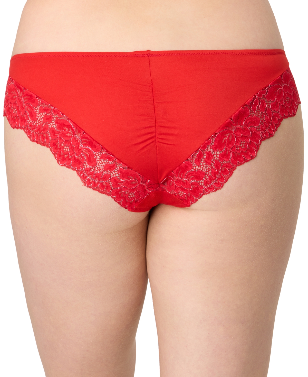 Maidenform Comfort Devotion Lace Back Tanga Underwear 40159 In Red
