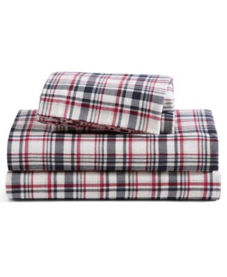 Printed Flannel 3-Pc. Sheet Set, Twin