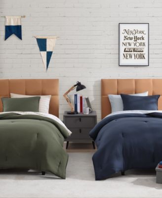 Solid Microfiber 5-Pc. Comforter Set, Twin/Twin XL