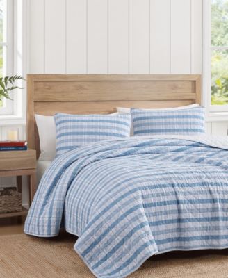Dreamy Plaid Cotton Reversible 2-Pc. Quilt Set, Twin