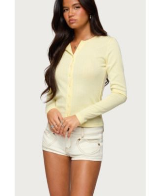 Women's Maeva Button Up Pointelle Top