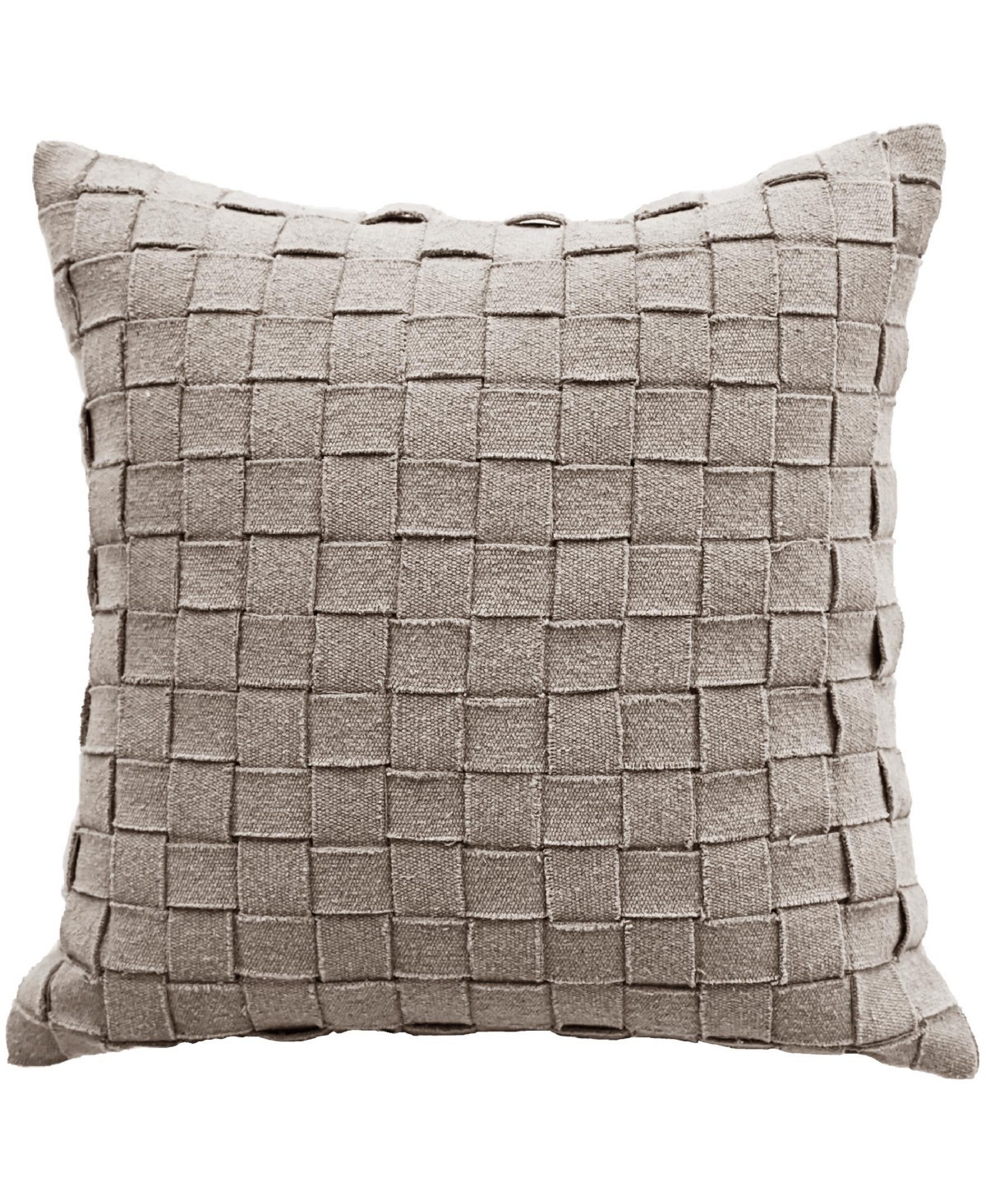 Vibhsa Baltic Cut And Sew Decorative Pillow, 20" X 20" In Gray