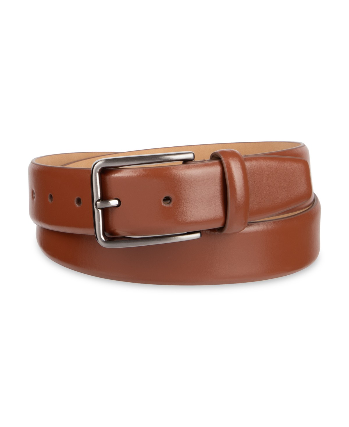 Мужские Alfani Men's Feathered Edge Dress Leather Belt — фото 1