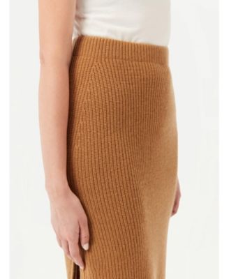 Women's Cashmere Skirt with Zip