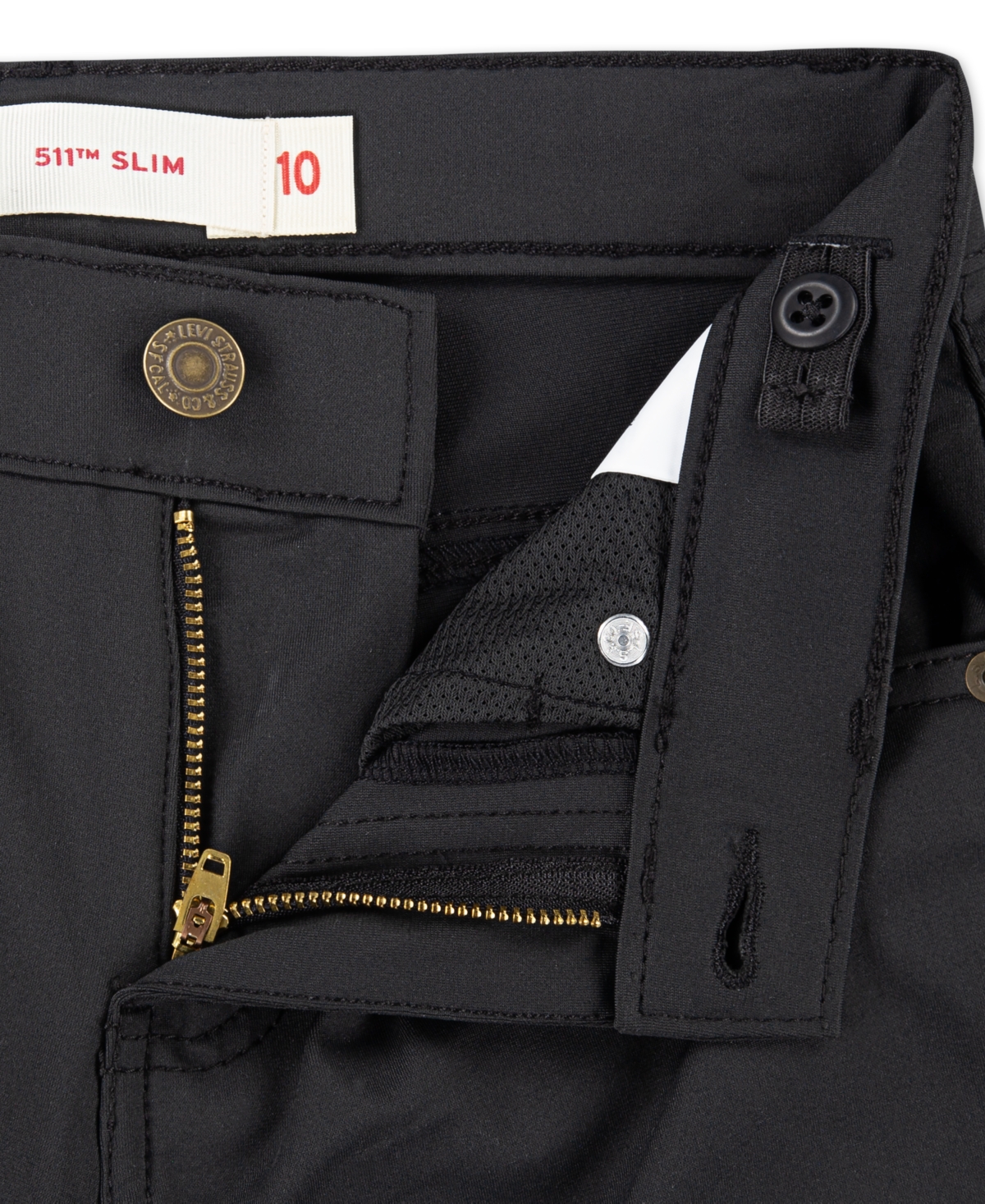 Levi's Big Boys 511 Slim Tech Pants In Black