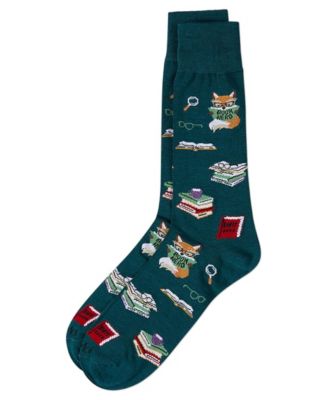 Men's Book Nerd Crew Socks