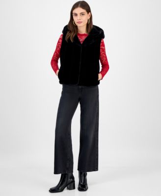 Women's High-Rise Wide-Leg Ankle-Length Jeans 