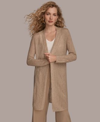 Women's Open V-Neck Long Sleeve Cardigan