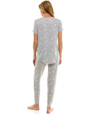 V-Neck T-Shirt & Jogger Pants Pajama Set
