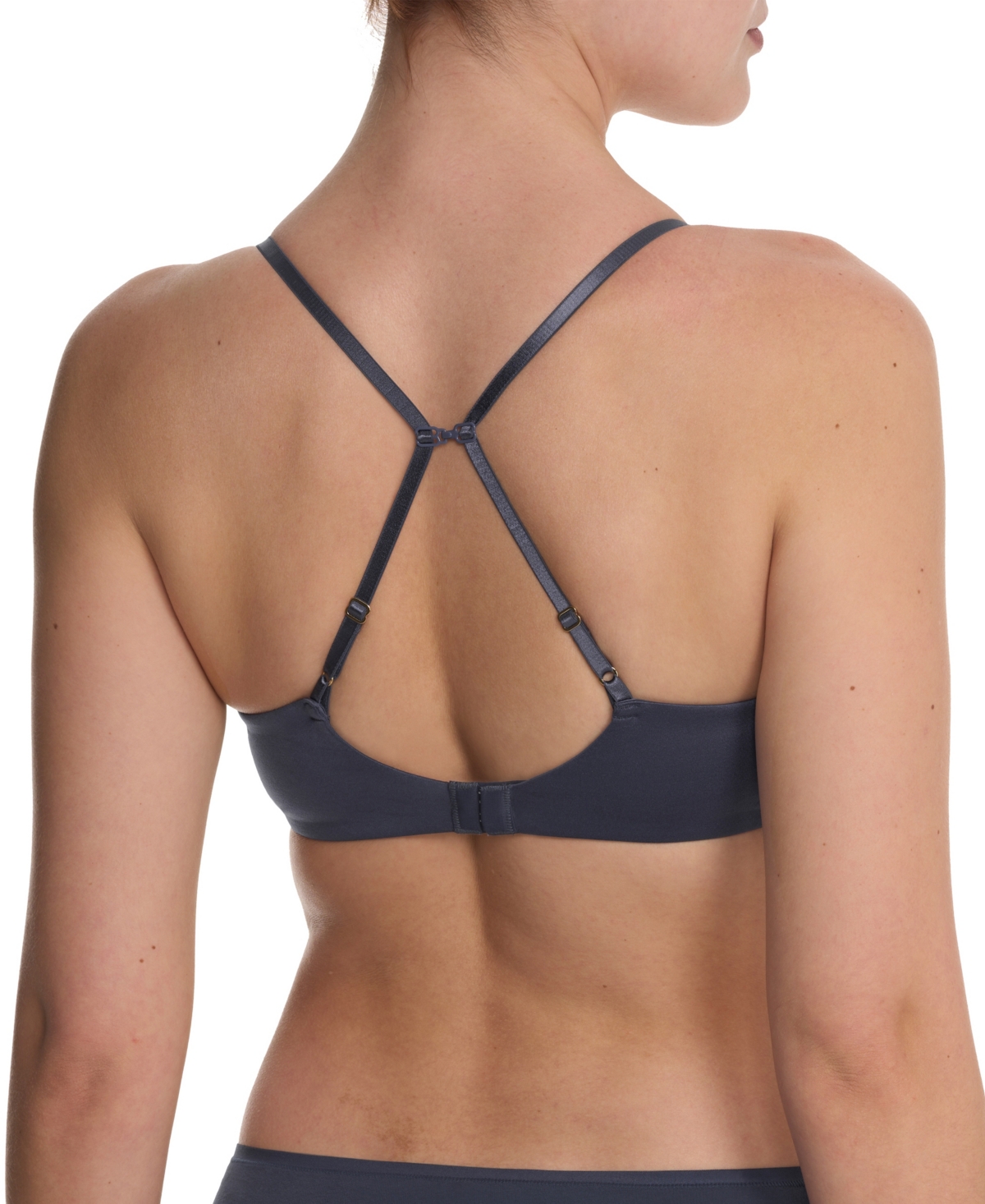 Natori Soft Focus Comfort Convertible Demi T-shirt Bra In Blue