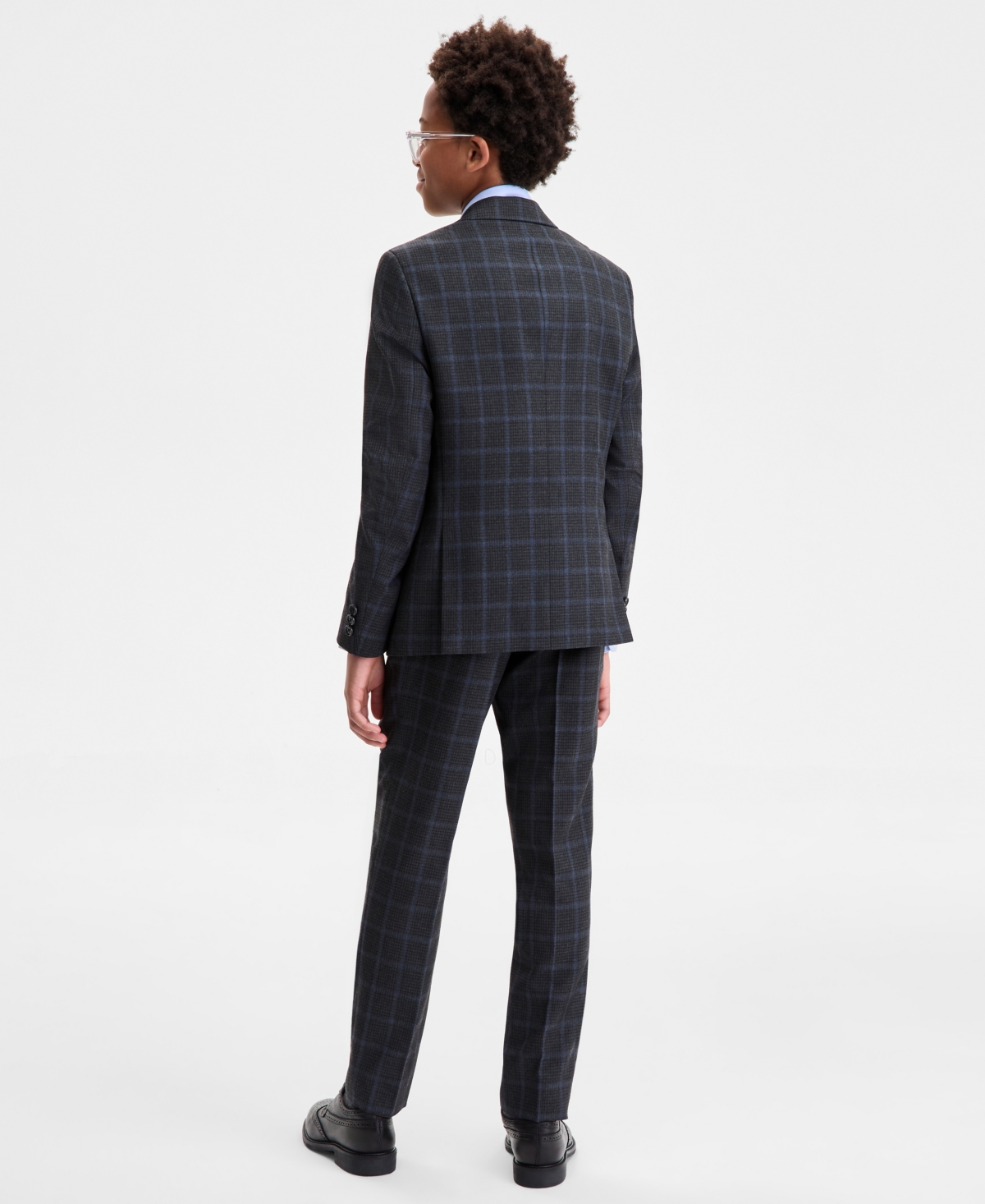 B By Brooks Brothers Big Boys Single-breasted Jacket In Blue