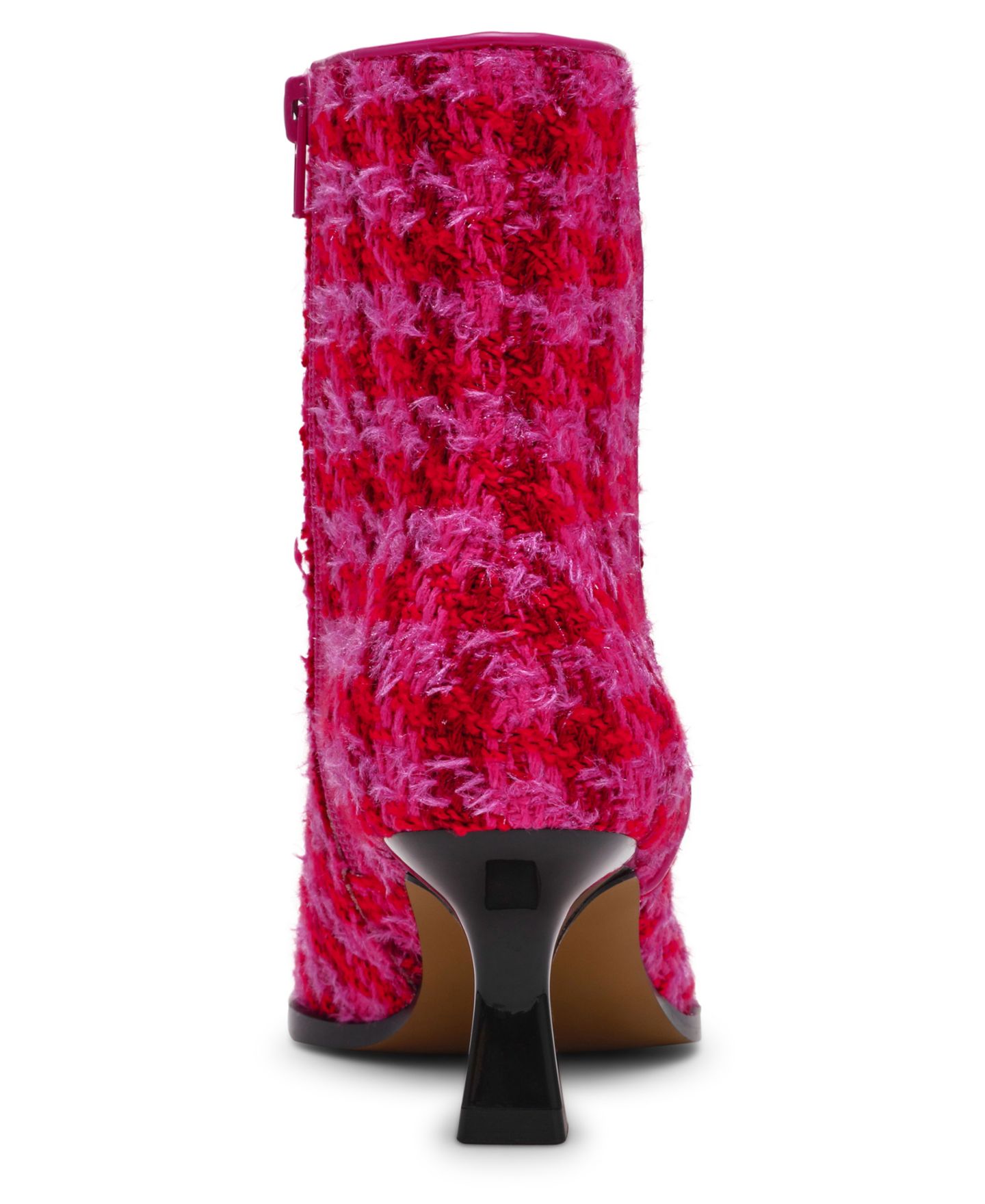 Женские ботинки Betsey Johnson Louisa Embellished Pointed-Toe Booties, цвет: Фуксия гусиная лапка разноцветный — фото 3