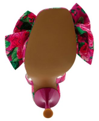 Women's Denly Bow Two-Piece Stiletto Dress Sandals