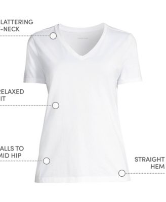 Women's Relaxed Supima Cotton V-Neck T-Shirt