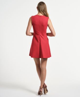 Women's Sleeveless Swingy Bow Dress