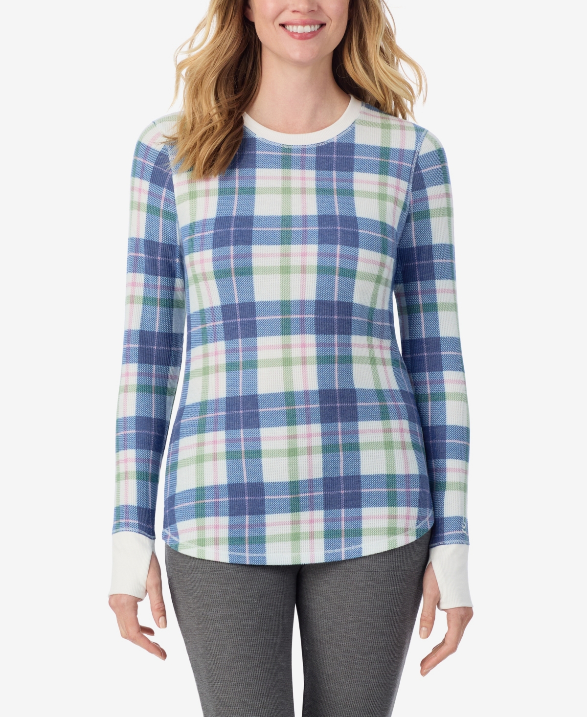 Cuddl Duds Petite Long Sleeve Top In Multi