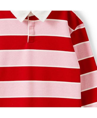 Little Girls Little/Big Rugby Polo L/S Top
