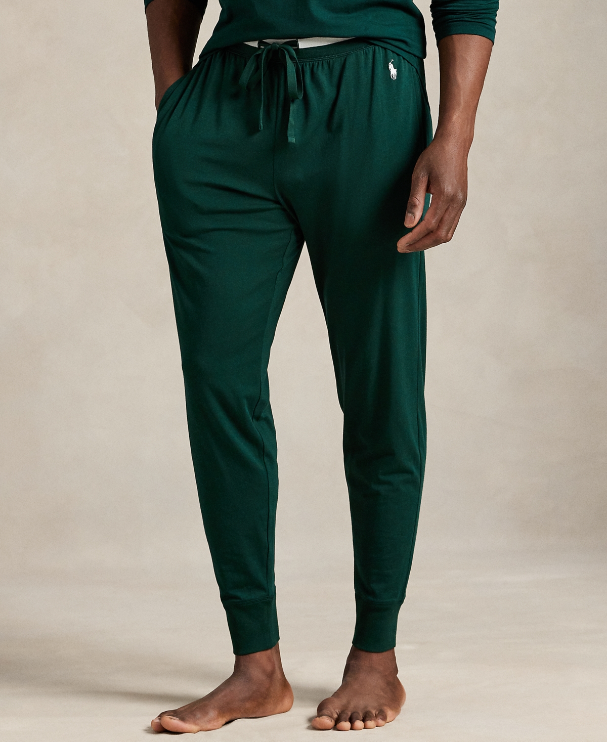 Polo Ralph Lauren Men's Drawstring Waist Pajama Joggers In Green