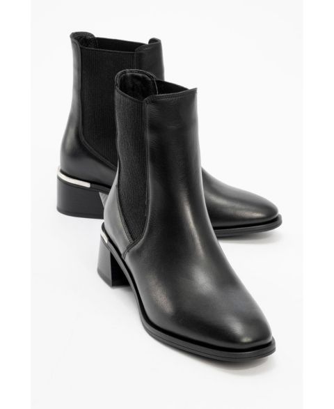 Женские ботинки Forever & Always Shoes Forever & Always Neiva Chelsea Boot – Leather, Classic Style, цвет: Чёрный кожаный