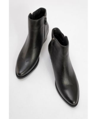 Jayer Leather Double-Zip Block Heel Boot (Women)