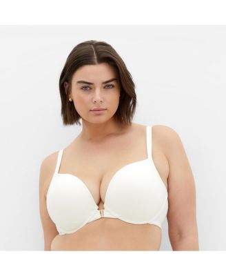 Women's Smooth & Chic Front Close Cotton Push Up Bra