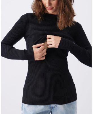 Maternity Lift Up Nursing Knit