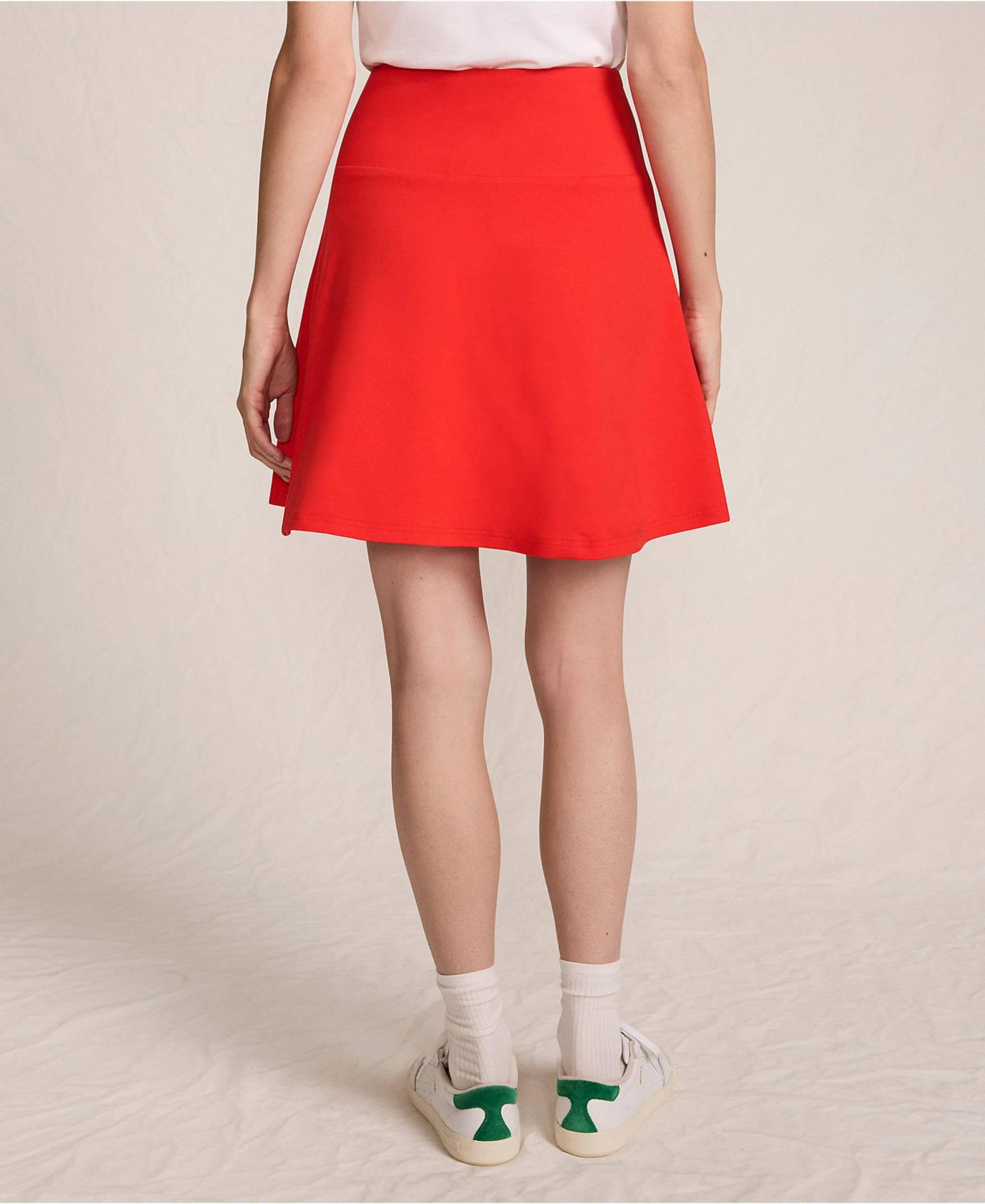 Женская юбка Lands' End Starfish Drop Waist Above the Knee, цвет: Коралловый красный — фото 2