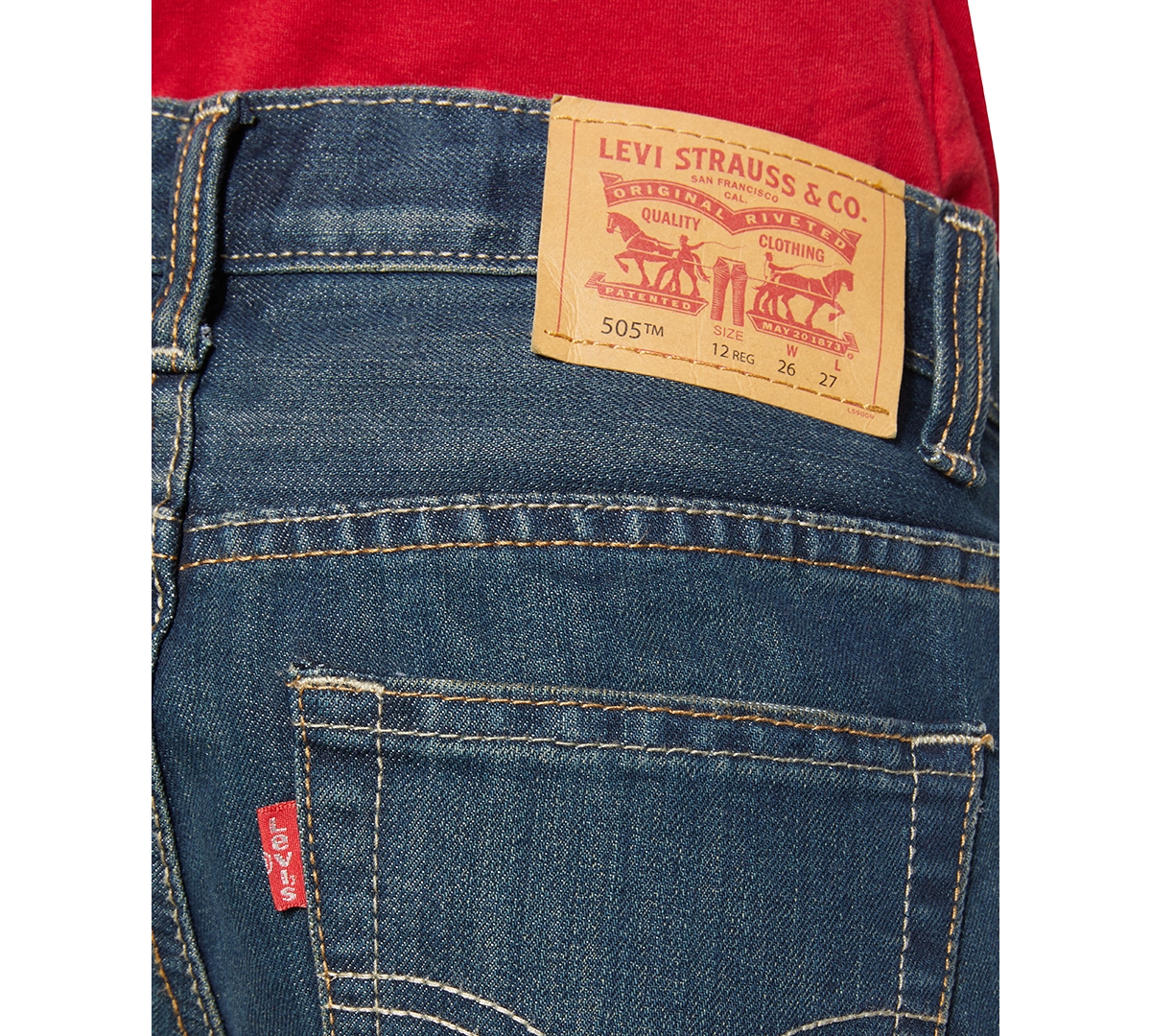 Levi's 505 Regular Fit Jeans, Big Boys In Blue