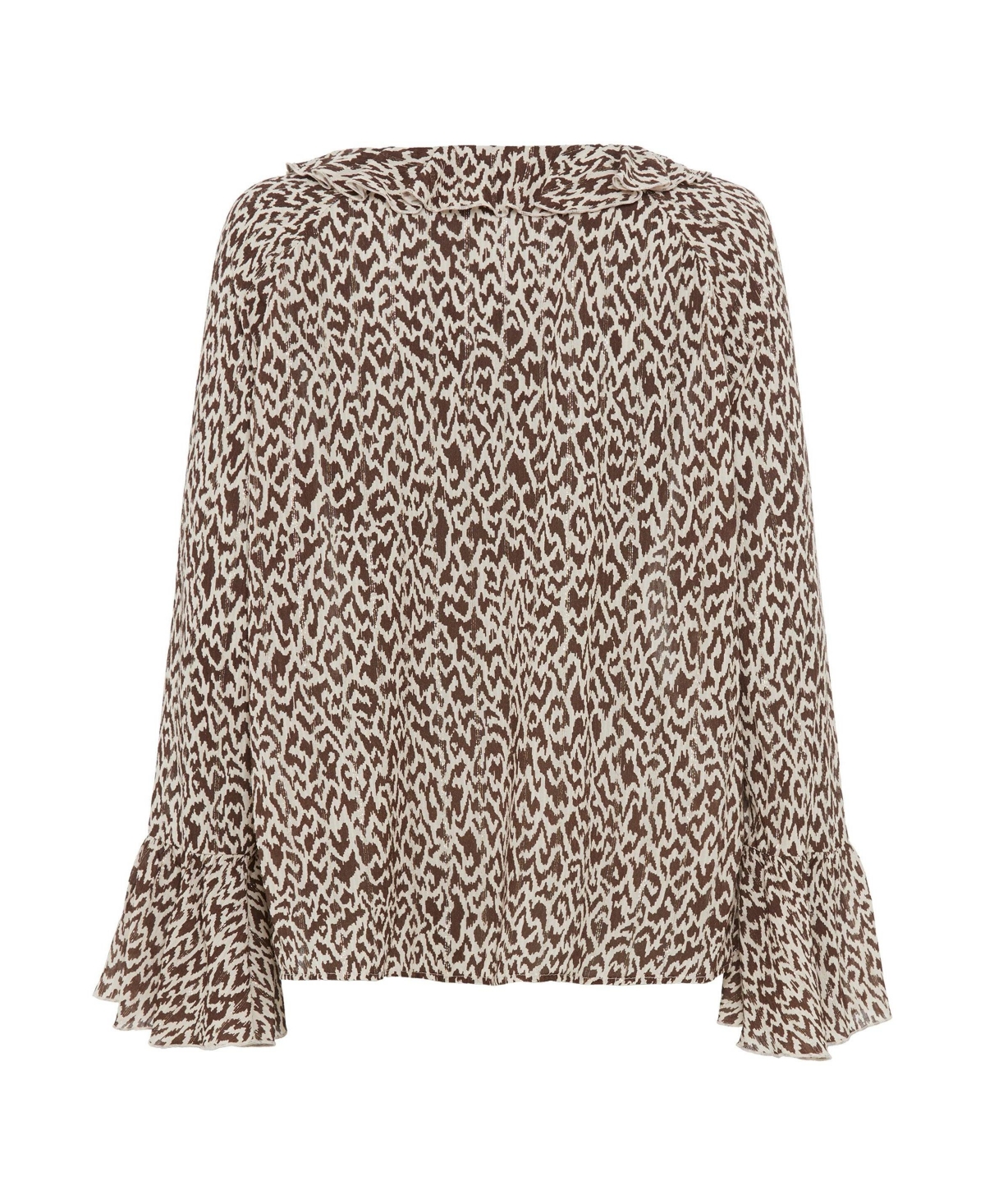 Olsen Modern Animal Bell Sleeve Blouse