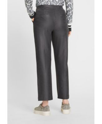 Mona Fit Straight Leg Coated Pull-On Pant