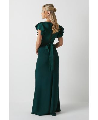 Women's V-Neck Maxi Bridesmaid Dress