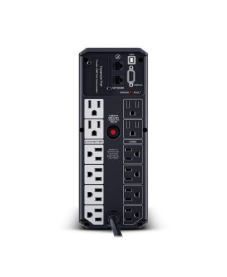 BRG1500AVRLCD2 1500VA/900W Intelligent LCD Mini-Tower UPS with Remote Management