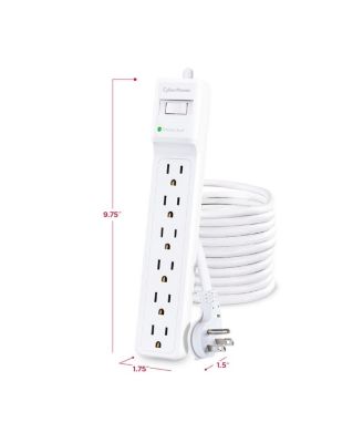 B625 6-Outlet Surge Protector with 25' Cord