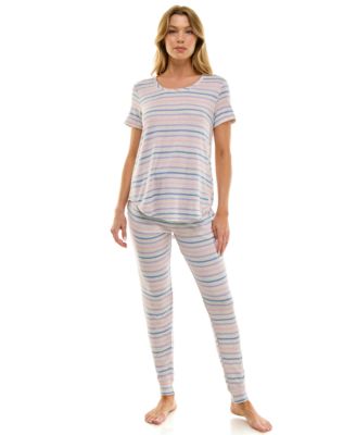 Scoop Neck T-Shirt & Jogger Pants Pajama Set