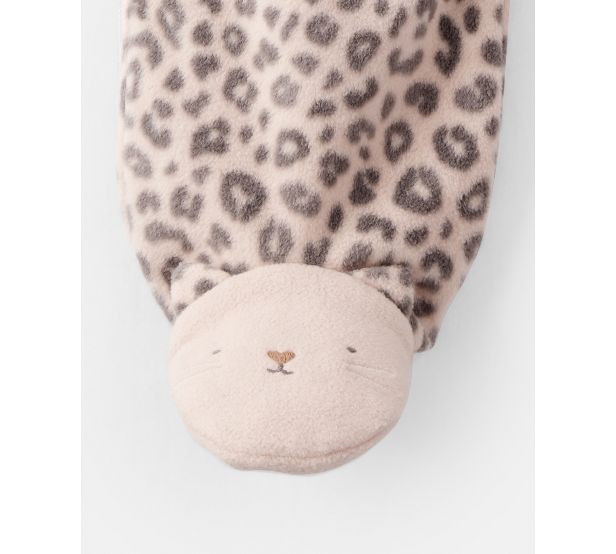 Carter's Baby Girls Leopard Print Long Sleeves Sleep And Play Pajamas In Multi