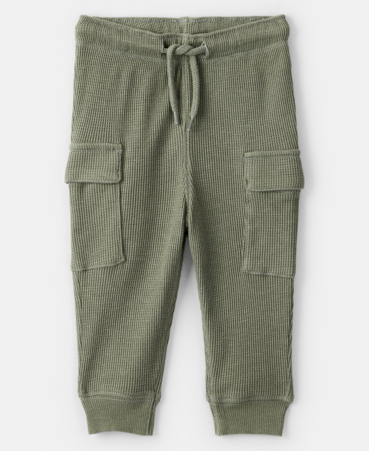 Carter's Baby Boys 2-piece Quarter Zip Jacket And Jogger Pants Set In Green