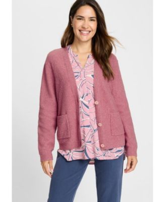Olsen Women's Boucle Knit Cardigan - Macy's